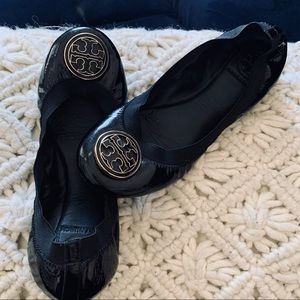 EUC Black Caroline Tory Burch Flats - Sz7.5